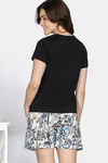 Zivame Knit Poly Short Set - Black Beauty — thumbnail 4